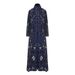 Cross-border Middle Eastern Women's Clothing, Arabic Attire, Autumn Ethnic Style Printed Lace-up Loose Plus-size Robe,_ecoleips.com