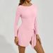 Sunscreen Long-sleeved Tennis Suit, Sports Suit, Women's Anti-light Fake Two-piece Long Badminton Suit, Tennis Skirt._ecoleips.com