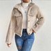 Oversized Lapel Coat For Women – Lightweight Double-Faced Polyester Jacket (XS-XL, Beige) | Fall/Winter Minimalist Streetwear_ecoleips.com