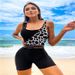 Women's Clothing Bikini One Piece Swimsuit Splicing Bikini_ecoleips.com