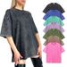 Summer Cotton Washed T-shirt For Women Men Loose O-Neck Oversized Tee Korean Y2k Female Clothes Casual Vintage Short Sleeve Tops_ecoleips.com