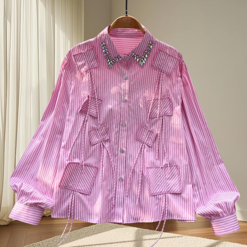 Women's Clothing Design Sense Niche Chic Tops Super Fairy Retro Gentle Palace Style First Love Temperament Chiffon Shirt_ecoleips.com