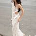 Women Sexy One Shoulder Slant Collar Long Sleeve Dress Hollow Out Lace Bow Detail Evening Party Cocktail Dress For Females_ecoleips.com