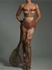 Blifanbo Sexy Leopard Print Lace Split Maxi Dress Women Gown Elegant Sleeveless Patchwork Chiffon Backless Beach Evening Dress_ecoleips.com