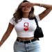 Women's Short Sleeve T-Shirt Casual Printed Crew Neck Top Hot Selling Summer Fashion American Style_ecoleips.com