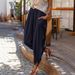 Women's Clothing Casual Wide Leg Cotton Linen Pants Spring Summer Loose Skinny Beach Trousers_ecoleips.com