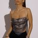 Women's Clothing Girl Rhinestone Fishnet Small Sling Nightclub Sexy Cool Top Female Diamond Chain Small Vest_ecoleips.com