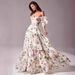 Fairy Style Women's Evening Dress Fashion Organza Long Elegant Formal Prom Gown For Wedding Party Evening Banquet_ecoleips.com
