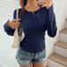 European And American Y2K Hot Girl Sexy Round Neck Casual Versatile Solid Color Long Sleeve T-Shirt Women's Clothing_ecoleips.com