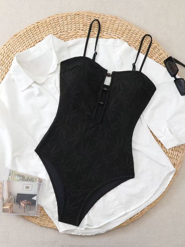 Summer Bohemian One Piece Swimsuit Backless Strappy Special Fabric Cross Border Foreign Trade Hot Selling Vacation Women's Clothing_ecoleips.com
