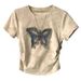 A Double-Sided Waistband Design For Summer Wear A Slim-Fitting, Short-Sleeved Top With Tie-Dye Printing; Suitable For_ecoleips.com