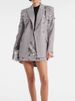 K New Gray Tailored Suit Set With Beaded And Sequin Details For Women's Fashion Short Skirt Two-Piece Set_ecoleips.com