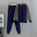 Women's Clothing Age Reducing Knitted Sweater Suit Women's Autumn Hooded Sweater High Waist Trousers Two Piece Suit_ecoleips.com