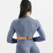Women's Fitness Sportswear Long Sleeve Pants Set Smooth Handle Jacquard Seamless Active Wear For Women_ecoleips.com