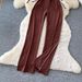 Women's High-Waisted Slim-Fit Casual Pants Summer Shoulder Strap Detail Flattering Silhouette for Slimmer Hips_ecoleips.com