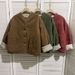 girl Winter Retro Corduroy Quilted Reversible Warm Jacket For Women Loose Fit Versatile Petite Cotton Coat_ecoleips.com