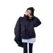Pocket Design Sense, Women's 2025 New Spring And Autumn Short Loose Casual Sportswear Jacket_ecoleips.com