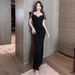 Elegant Evening For Women 2021 New Style, Waist-cinching, Tummy-concealing, High-end Feel, Light Luxury Niche Fishtail_ecoleips.com