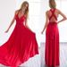 Women's Versatile Multi-Way Cross Back Strappy Bandage Maxi Dress – Sexy Club Evening Gown_ecoleips.com