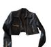 Women's Distressed PU Leather Biker Jacket - Edgy Double-Zip Cropped Motorcycle Coat, Slim Fit Streetwear Jacket For Badass Look (S-XXL)_ecoleips.com