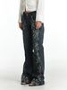 Women's Clothing Bohemian Style Jeans Gemstone Totem Print Fashion Solid Color Denim Subculture Pants_ecoleips.com