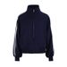 AD751 American-style Double-zipper Sweatshirt, Versatile For Autumn And Winter, Loose-fitting Sports Cardigan,_ecoleips.com