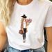 Women's Vintage Letter Print Summer Urban Girl Top_ecoleips.com