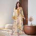 Women's Clothing Positioning Printing Long Sleeved Dress_ecoleips.com