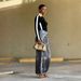 Women's Distressed Faux Leather 3D Printed Two-Piece Set Casual Cotton Jeans Spring/Autumn Summer Collection_ecoleips.com