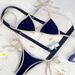 Women's Clothing Color Matching Lace Split Swimsuit Female Beach Hot Spring Swimsuit_ecoleips.com