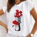 European And American Cross-border Foreign Trade Women's Fashion Urban Girl Round-neck Printed Short-sleeve T-shirt Top_ecoleips.com