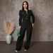 Women's Clothing Personalized Line Stitching Long Sleeved Sports Fitness Jumpsuit_ecoleips.com