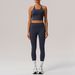 Tight Fitting Beautiful Back Yoga Suit For Women Quick Drying Folded High Waist Pants Casual Versatile Wear Resistant Fitness Sports Suit_ecoleips.com