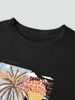 Women's Casual Round Neck Short Sleeve T-Shirt Multi-Color American Style Simple Fashionable Sports Top Solid Printed Loose Fit_ecoleips.com