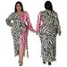 Women's Clothing Plus Size Women's Sexy Night Dress Printed Two Tone Patchwork Tie Waist Irregular Fit For Formal & Casual For Women_ecoleips.com