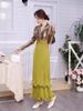 Women's Clothing Ruffled Heavy Duty Flared Sleeves Retro Pleated Dress For Women New Design_ecoleips.com