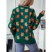 girl European And American Cross-Border Independent Station Hot-Selling Multi-Color Christmas Maple Leaf Jacquard_ecoleips.com