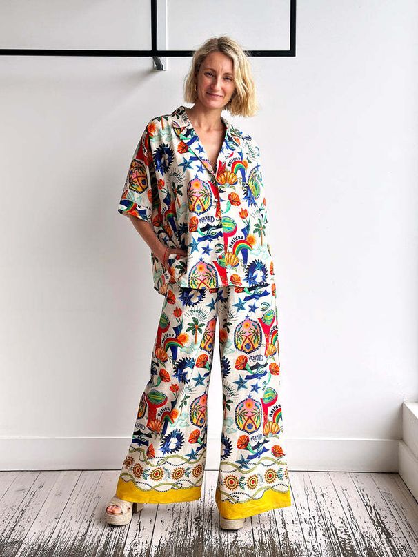 Women's Clothing Casual Fashion All Match Linen Collar Suit_ecoleips.com