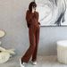 Women's Clothing New Leisure Temperament Fashion Suit Lazy Style Retro Loose Slim Sweater Sweatpants Two Piece Suit Female Trend_ecoleips.com