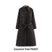 Women's Quilted Long Trench Coat Cotton Jacket Autumn Winter Fashion For Ladies_ecoleips.com