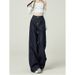 Retro Wide Leg Jeans For Women High Waist Loose Fit Pear Shape Denim Blue Autumn Winter American Style Trousers_ecoleips.com