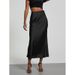 Aria Basics Aria Basics Cross-Border Women's Clothing Wholesale European And American Style Elegant Large Hem Silky Satin Skirt Slimming Flowing_ecoleips.com