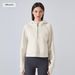 Women's Clothing Warm Plus Velvet Sports Sweater Hooded Half Zip Loose Yoga Clothes Fitness Sports Jacket_ecoleips.com