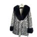 Luxury Winter Leopard Print Faux Fur Coat With Thick Mid-Length Design & Elegant Fur Collar, Eco-Friendly Fashion For Women_ecoleips.com