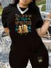 Summer Women's Casual Fashion Letter Book Print Loose T-shirt Shorts Two-piece Set Sportswear Suitable For Daily Wear-127_ecoleips.com