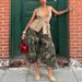 Women's Clothing Women's Casual Camouflage Cargo Pants Street Fashion Loose Wide Leg Trousers Style With Pockets_ecoleips.com