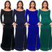 Fashion Women's Clothing Elegant Temperament Lower Slit Evening Dress Dress_ecoleips.com
