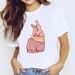 European American Cross-border Foreign Trade Clothing, Makeup And Manicure, Round-neck Printed Women's Short-sleeve_ecoleips.com