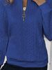 K Ladies' Quilted Zipper Casual Hoodie. No Necklace, Bag, Or Other Accessories._ecoleips.com