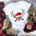 Merry Christmas, Christmas Tree, Santa Claus, Printed Women's Short Sleeve Loose Plus Size T-Shirt_ecoleips.com